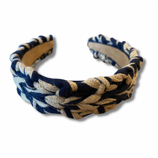 Johanna Signature Navy/Gold Wide